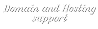 domain and hosting support